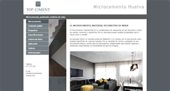 Desktop Screenshot of microcemento-huelva.com